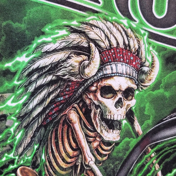 Sturgis Black Hills Motor Classic Bike Rally 2018 Possessed Motorcycle Men's Tee - Picture 12 of 16